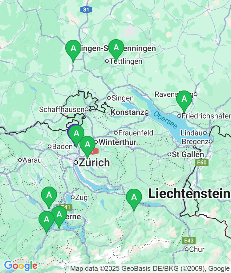 Zurich Available Airport Options